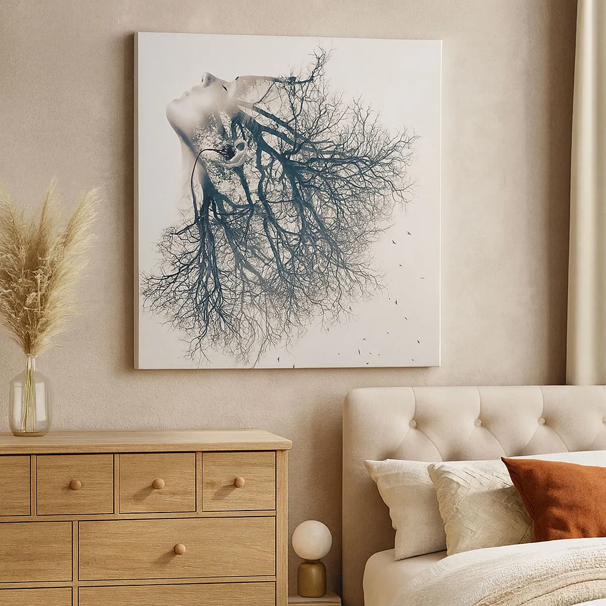 Obraz na plátne - Očarená šepotom stromu - 30x30 cm