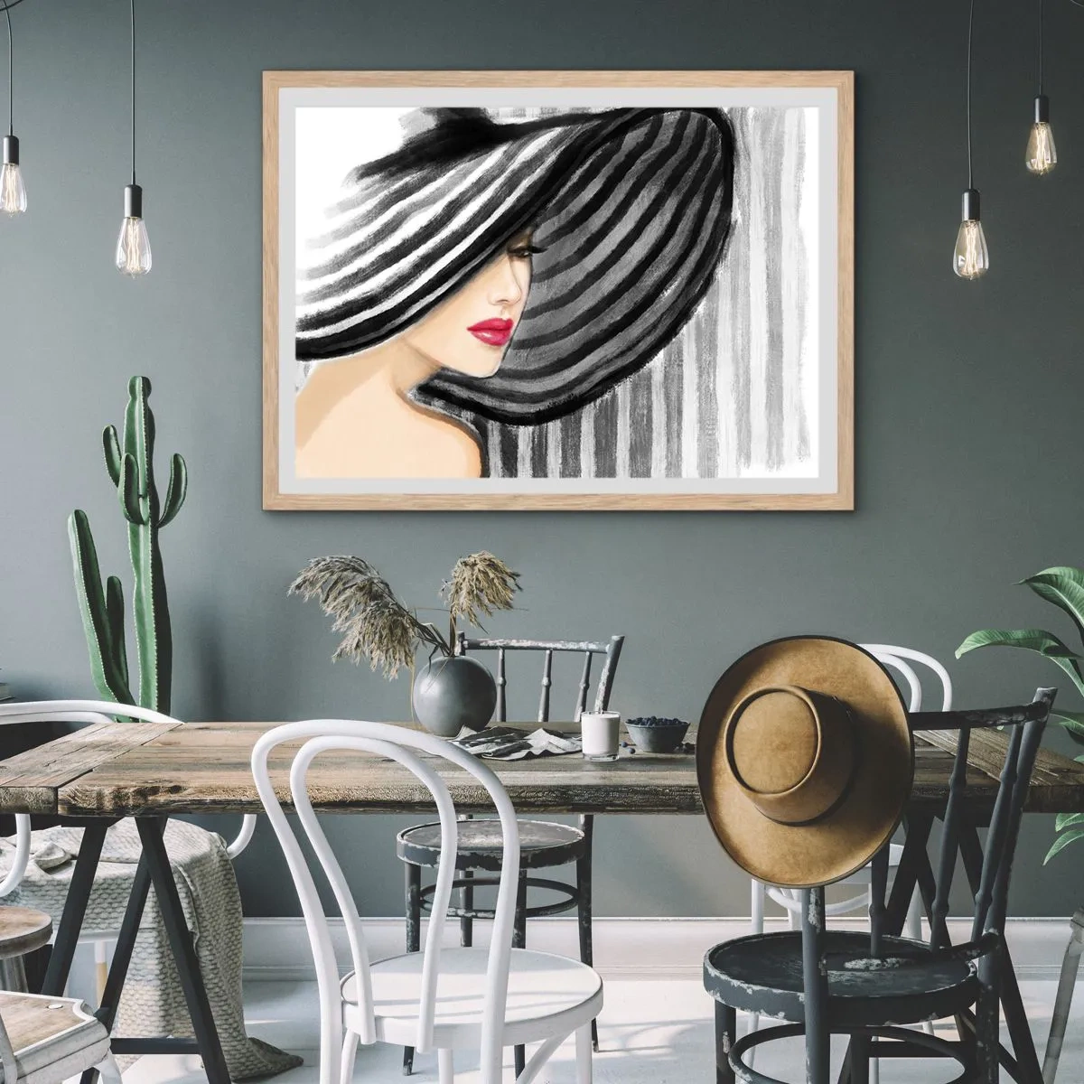 Plagát v ráme zo svetlého duba - Kde ťa hľadať? - 50x40 cm