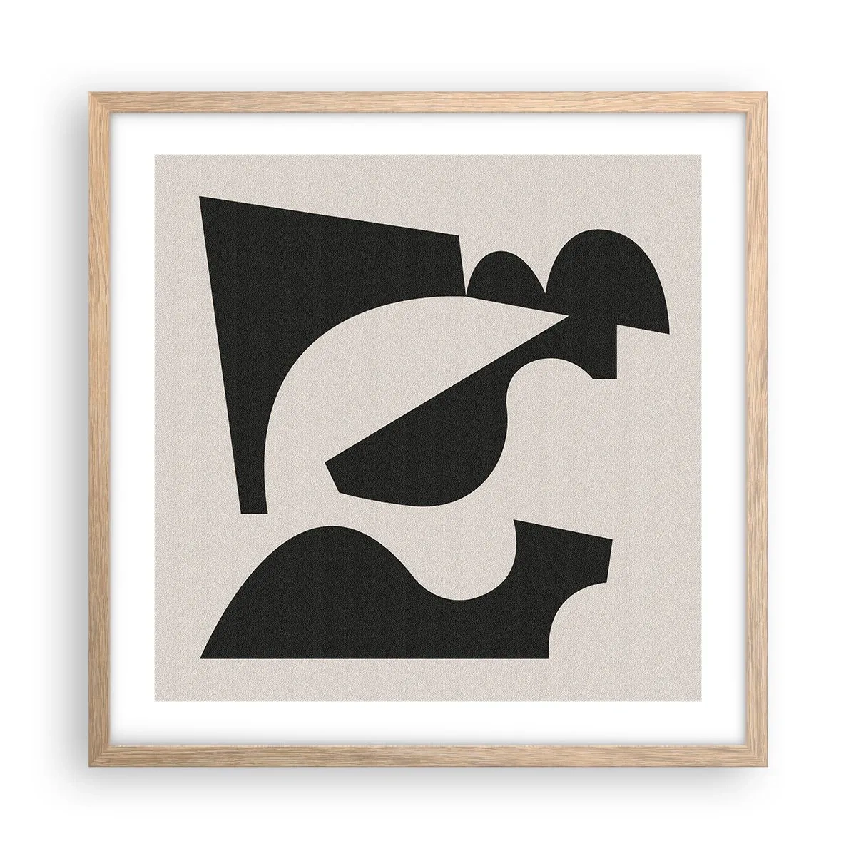 Plagát v ráme zo svetlého duba - Na samostatné ukladanie - 50x50 cm