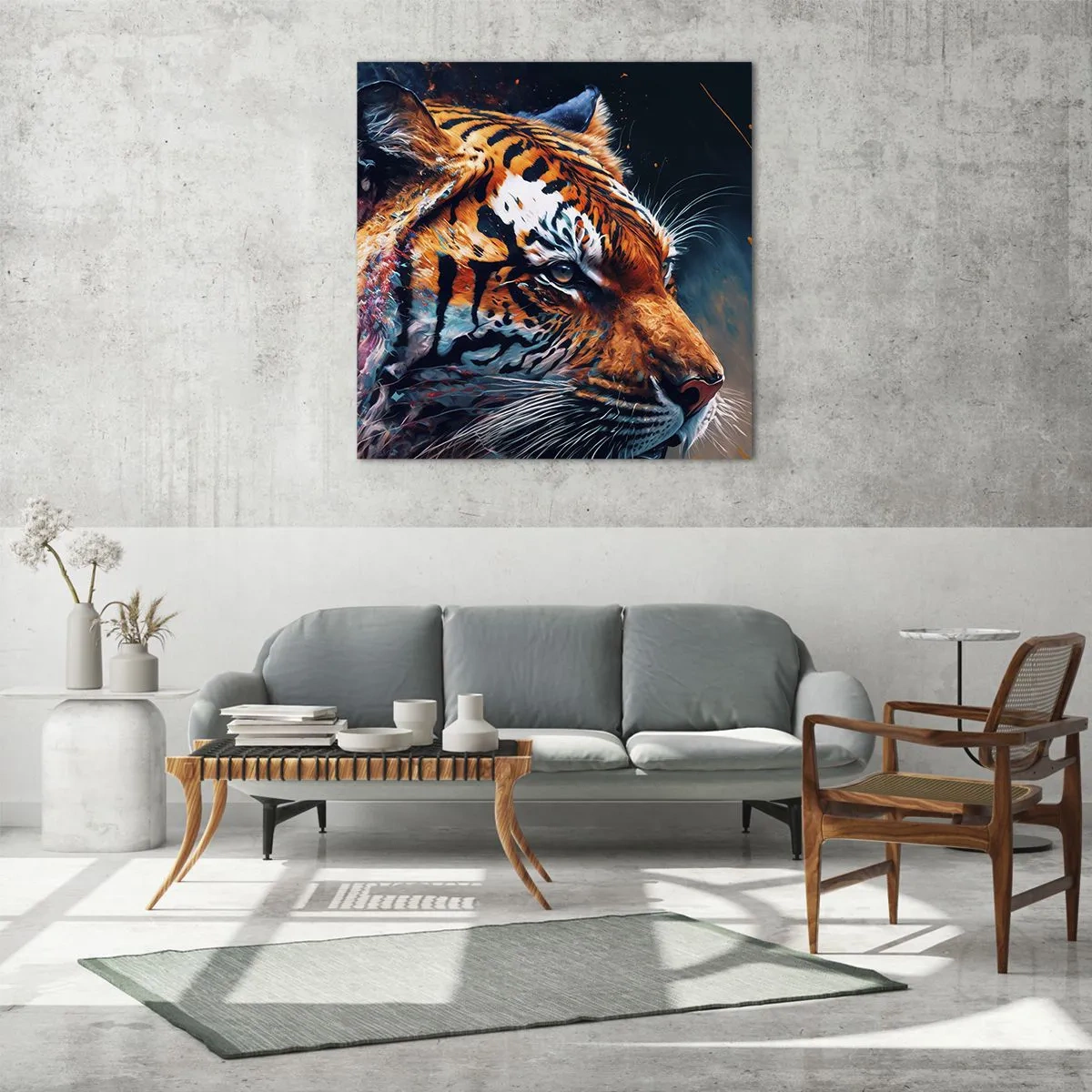 Obraz na skle - Divoká krása - 60x60 cm