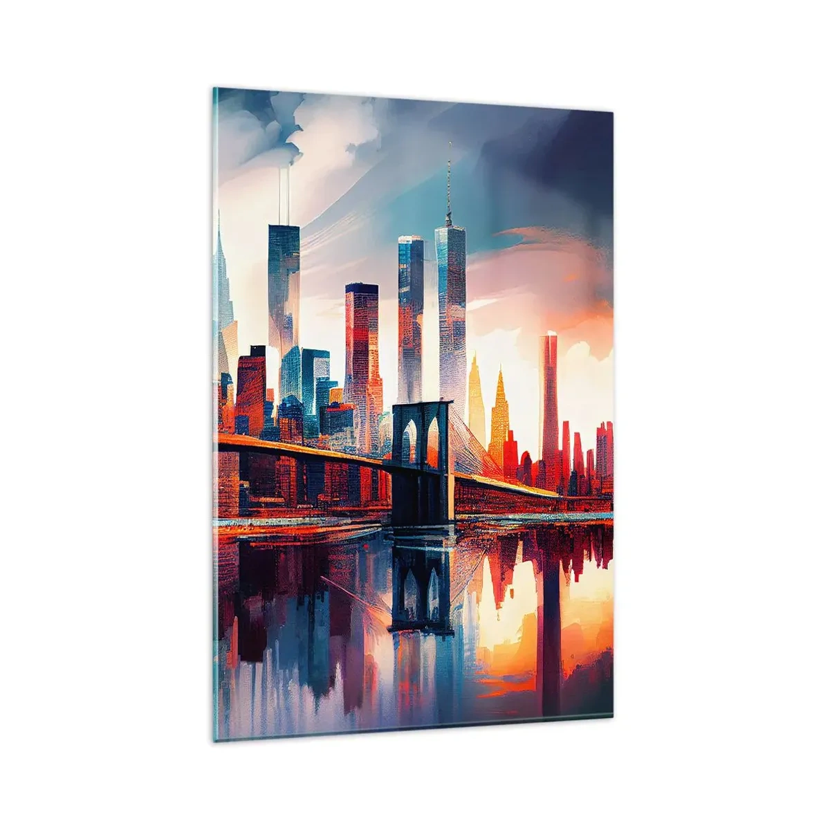 Obraz na skle - Famózny New York - 80x120 cm