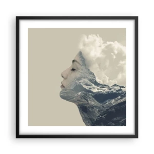 Plagát v čiernom ráme - Krása živlov - 50x50 cm