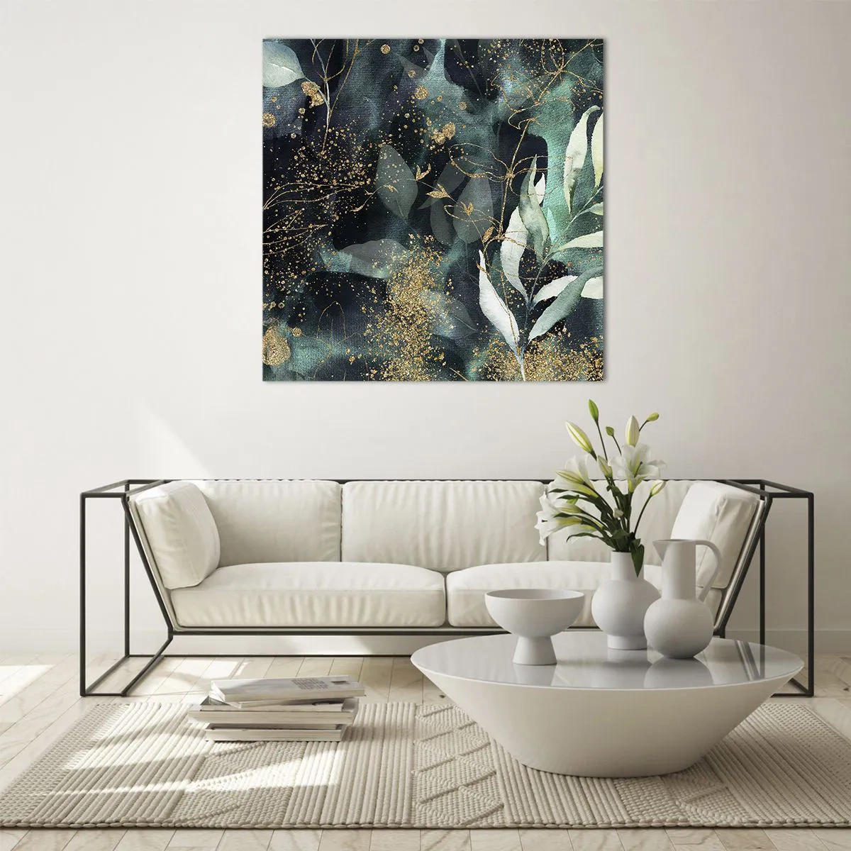 Obraz na skle - Kúzelná záhrada - 50x50 cm