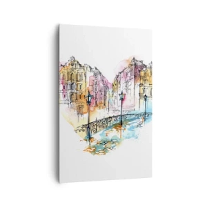 Obraz na plátne - Srdce mesta - 80x120 cm