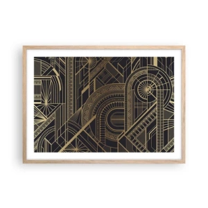 Plagát v ráme zo svetlého duba - Koncepty, nápady, plány - 70x50 cm