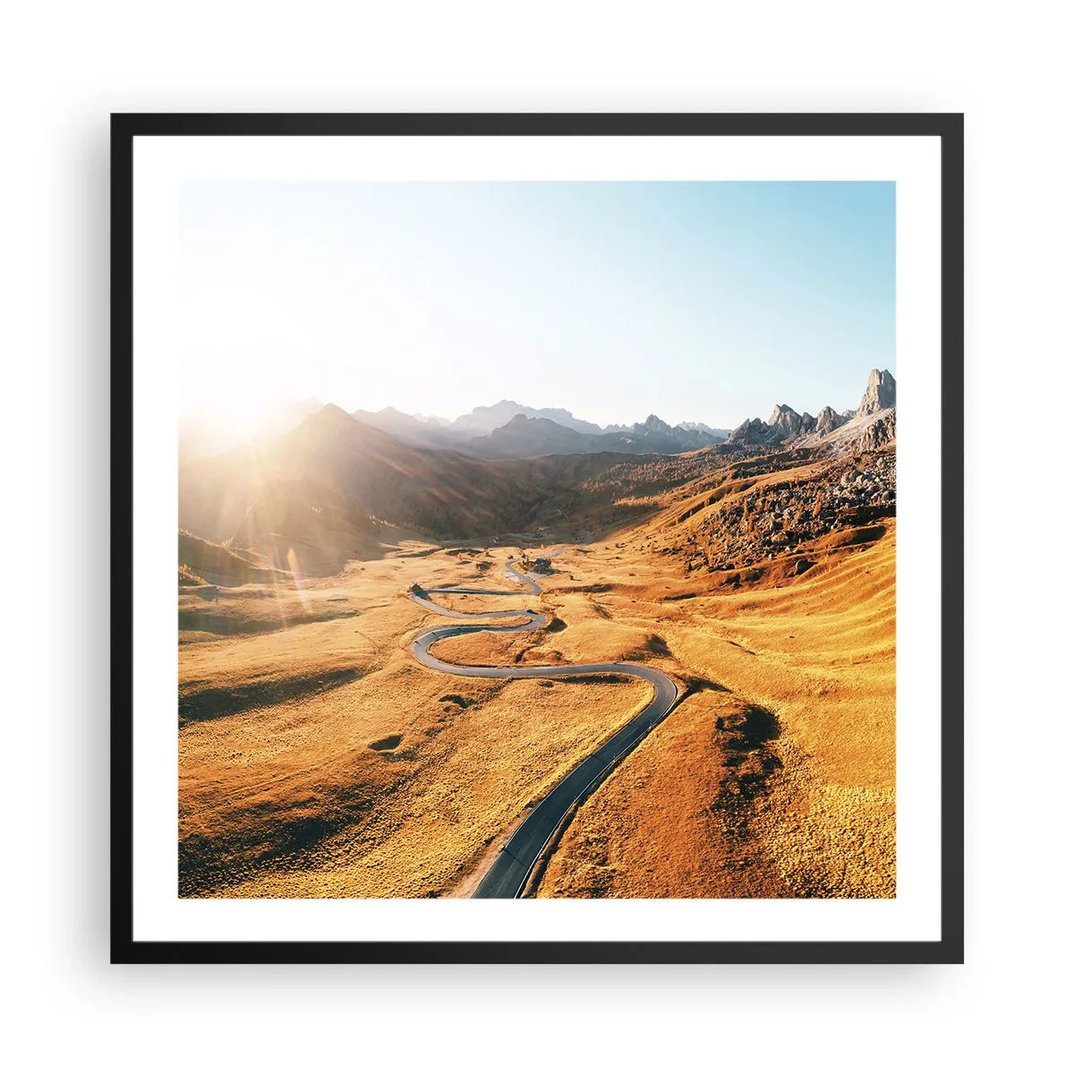 Plagát v čiernom ráme - V zlatom údolí - 60x60 cm