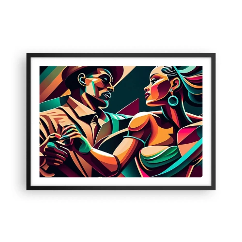 Plagát v čiernom ráme - V rytme srdca - 70x50 cm