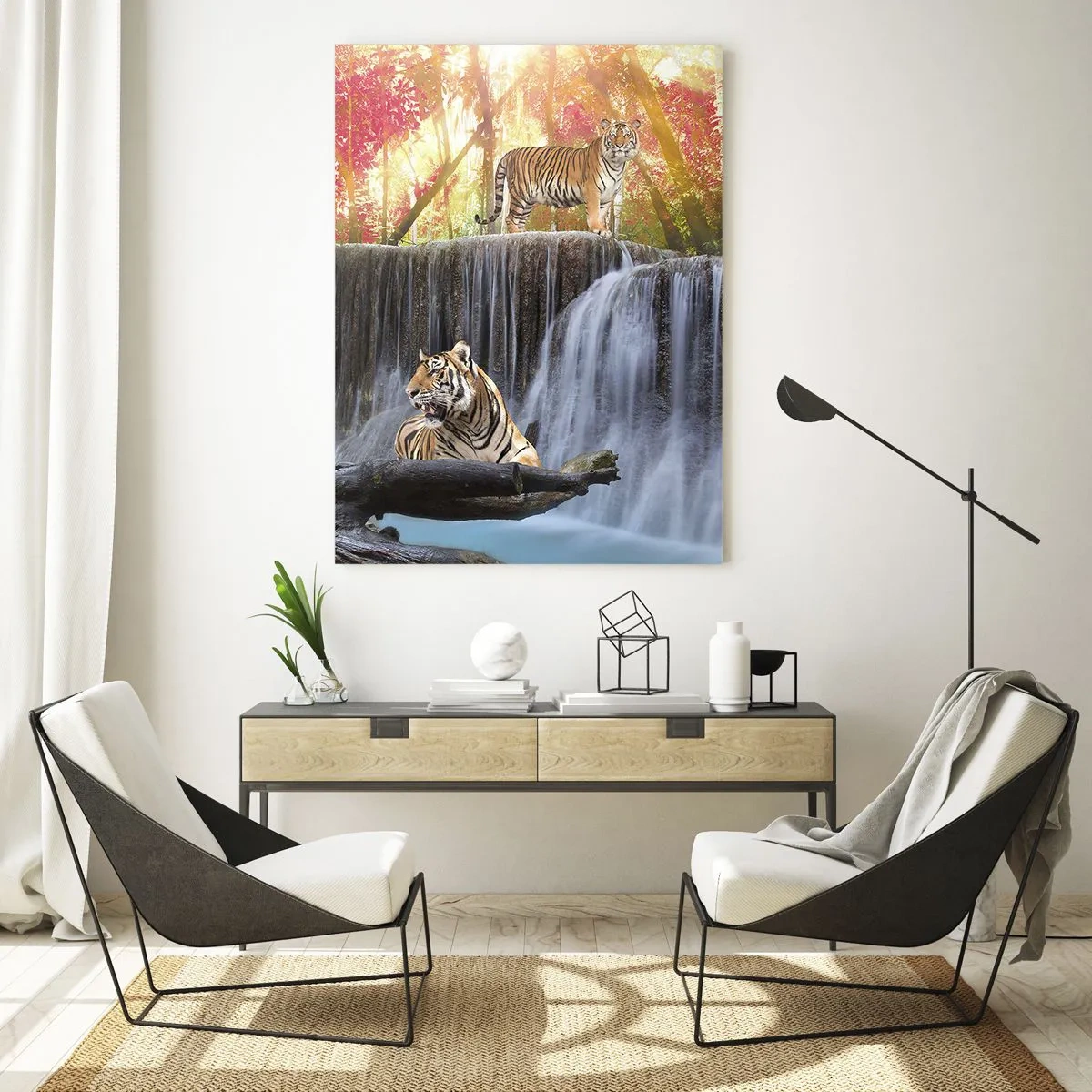 Obraz na skle - Surrealistická krajina    - 80x120 cm