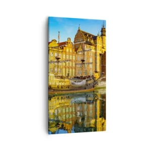 Obraz na plátne - Zrkadlový odraz minulosti - 55x100 cm