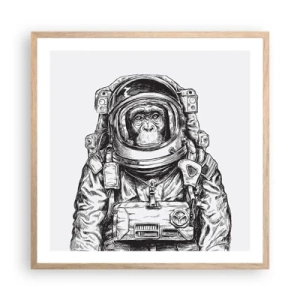 Plagát v ráme zo svetlého duba - Alternatívny vývoj - 60x60 cm