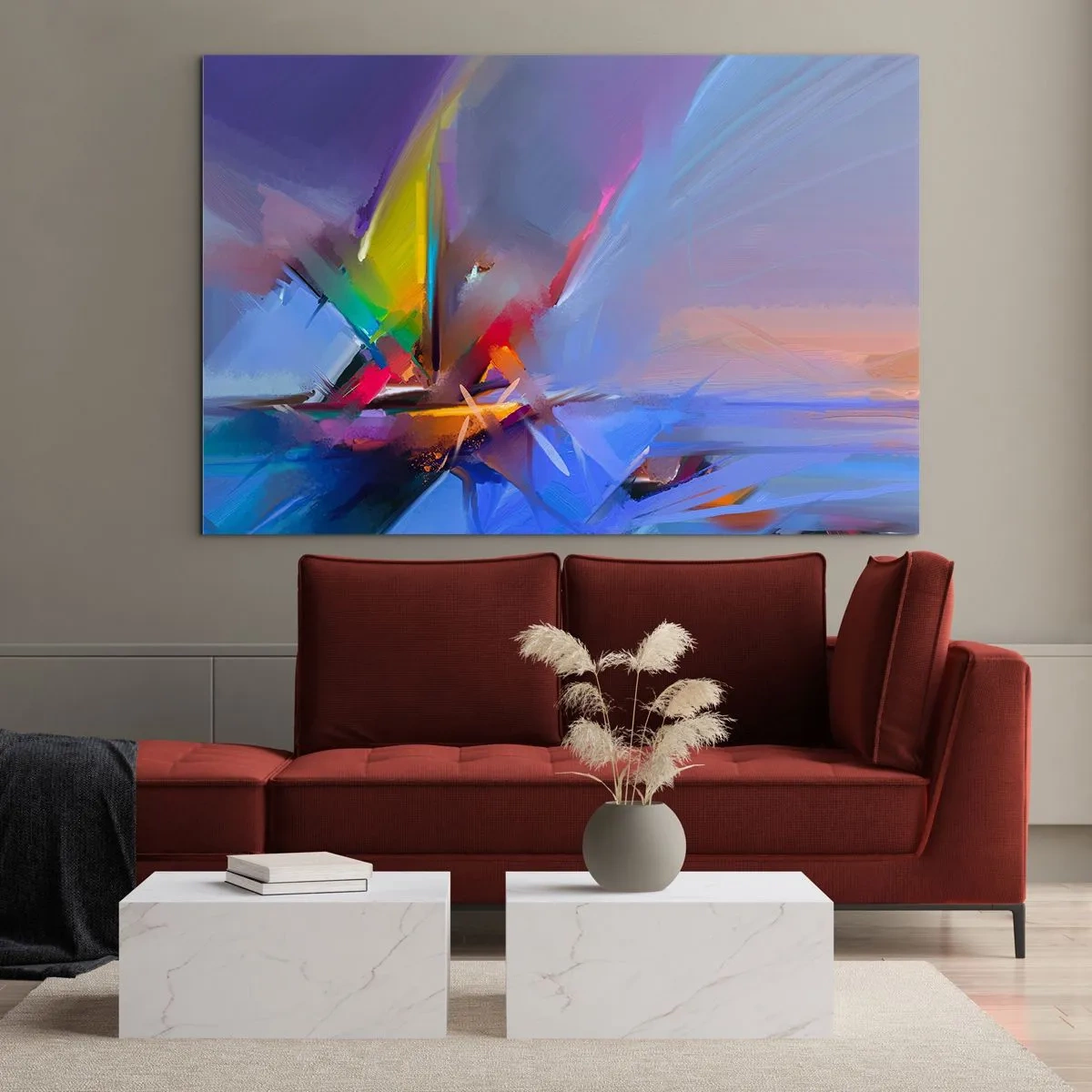 Obraz na skle - Preletela ako vták - 120x80 cm