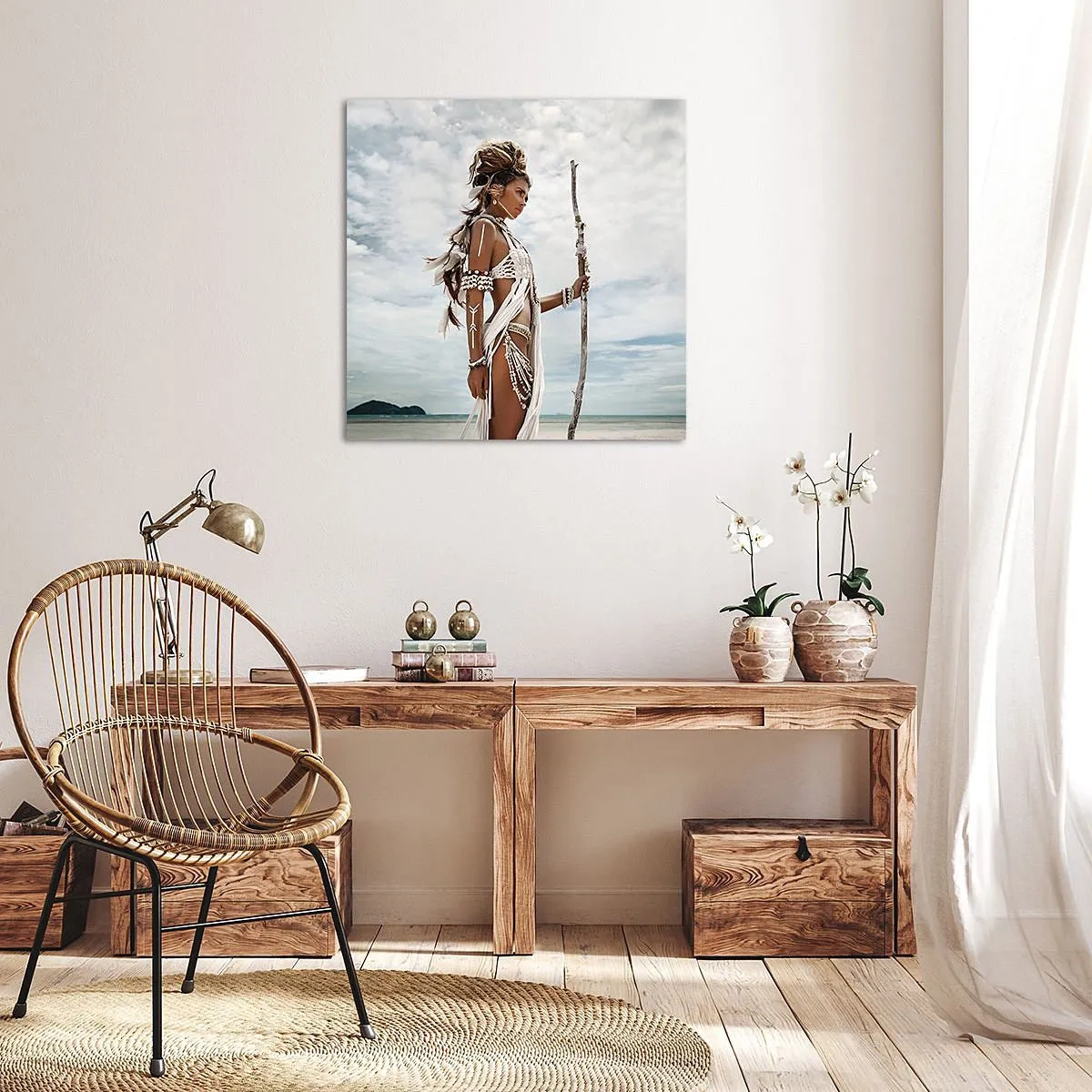 Obraz na plátne - Kráľovná trópov - 30x30 cm