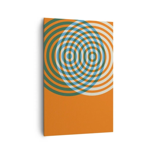 Obraz na plátne - Abstraktná kruhová variácia - 80x120 cm