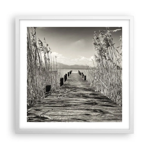 Plagát v bielom ráme - V ústraní tráv - 50x50 cm