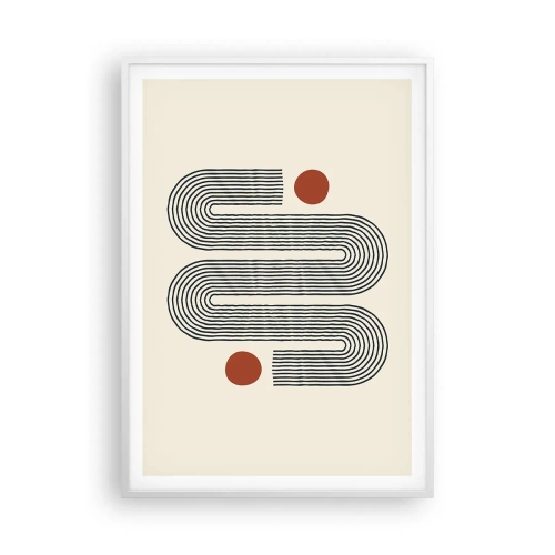 Plagát v bielom ráme - Od začiatku do konca - 70x100 cm