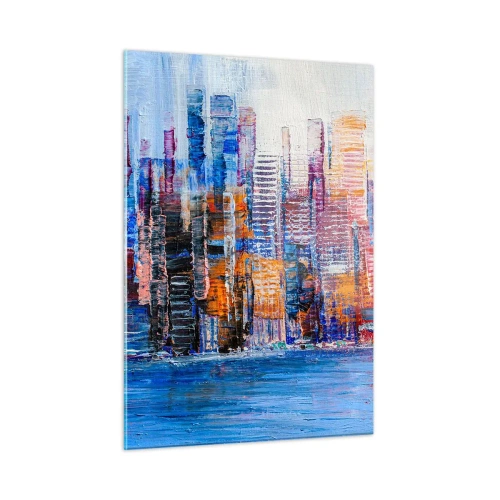 Obraz na skle - Radostná metropola - 50x70 cm
