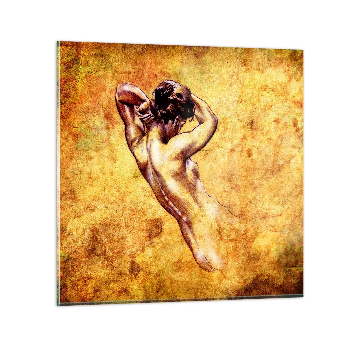 Obraz na skle - Odhalené, ale stále tajomstvo - 40x40 cm