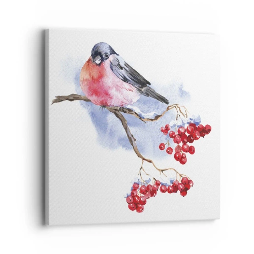 Obraz na plátne - Farebná zima - 30x30 cm