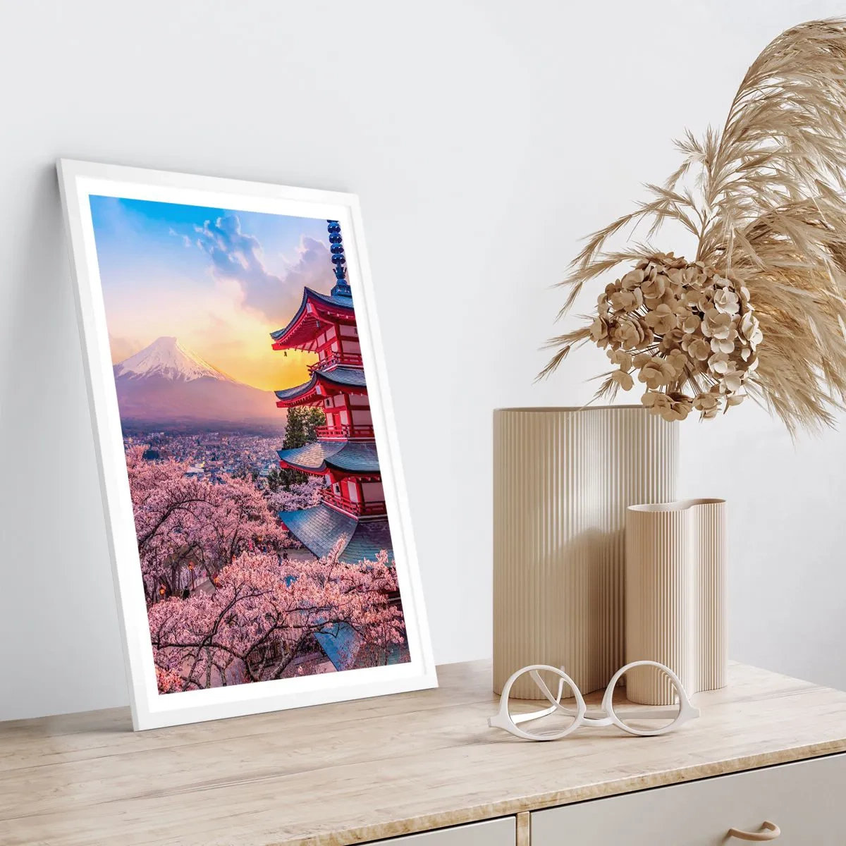 Plagát v bielom ráme - Podstata japonského ducha - 40x50 cm