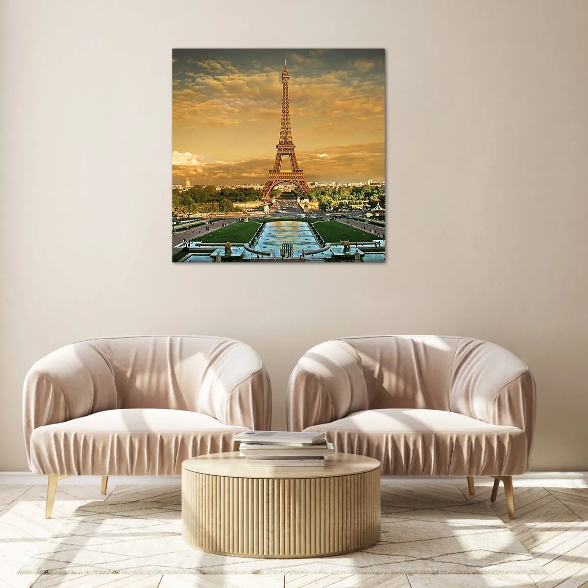 Obraz na skle - Kráľovná Paríža - 30x30 cm