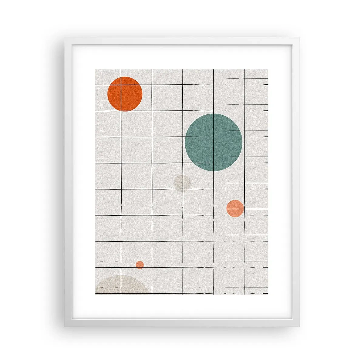 Plagát v bielom ráme - Uväznené. My alebo ony? - 40x50 cm