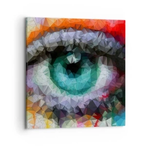 Obraz na plátne - Kryštalický lesk očí - 70x70 cm