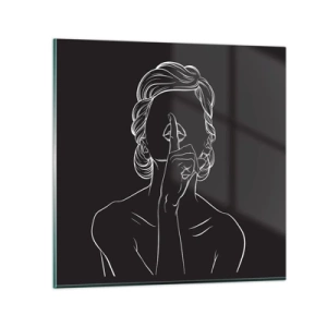 Obraz na skle - Krása rozkvitá v tichu - 30x30 cm