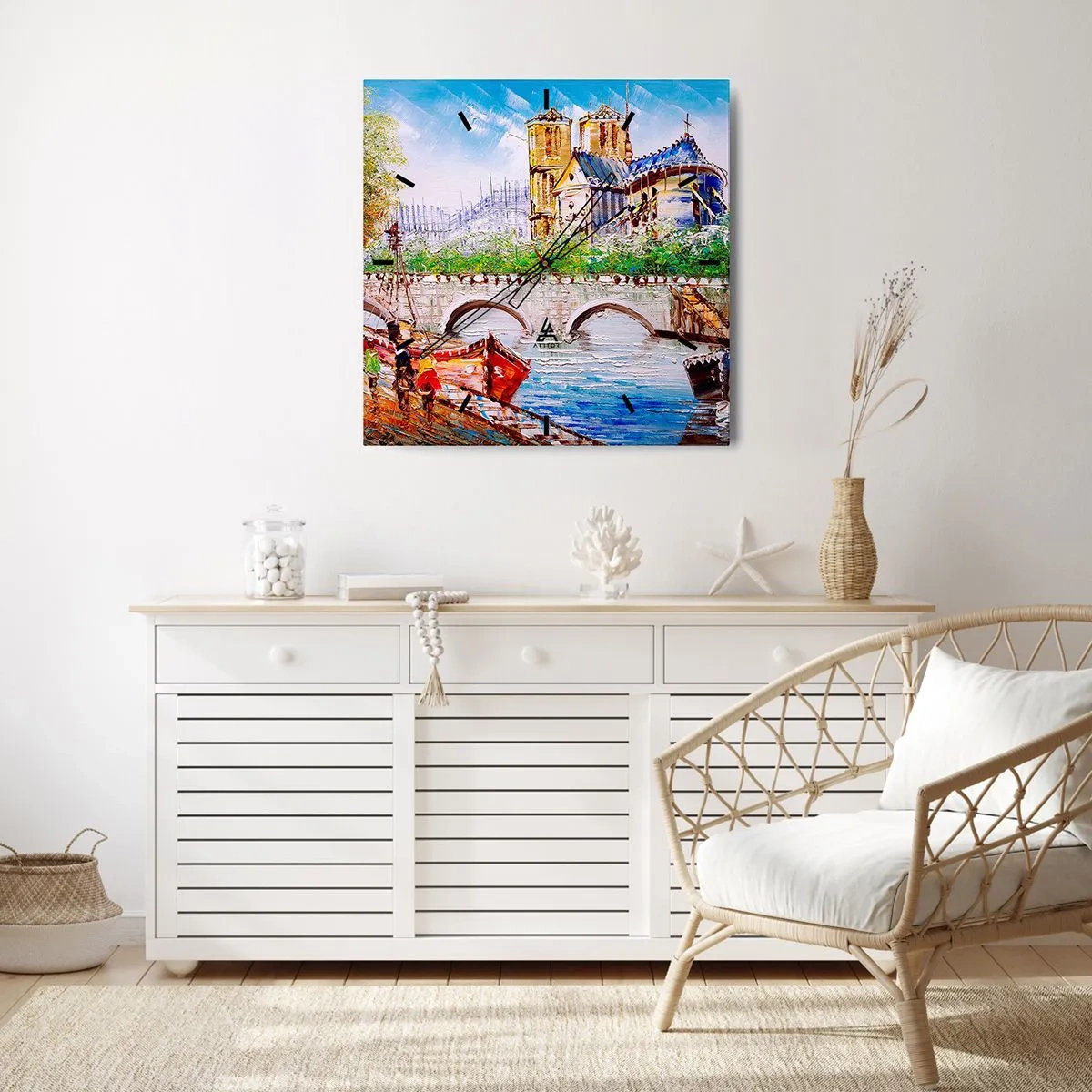 Nástenné hodiny - Ich čas nikdy neskončí - 40x40 cm