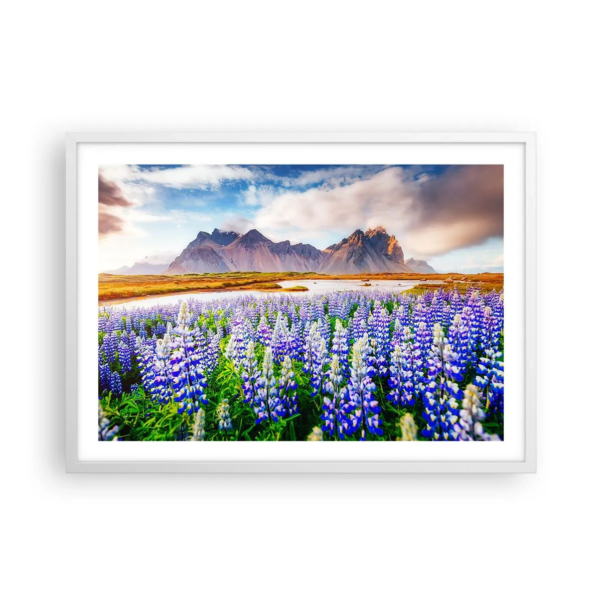 Plagát v bielom ráme - Sila a prísnosť vedľa miernosti - 70x50 cm