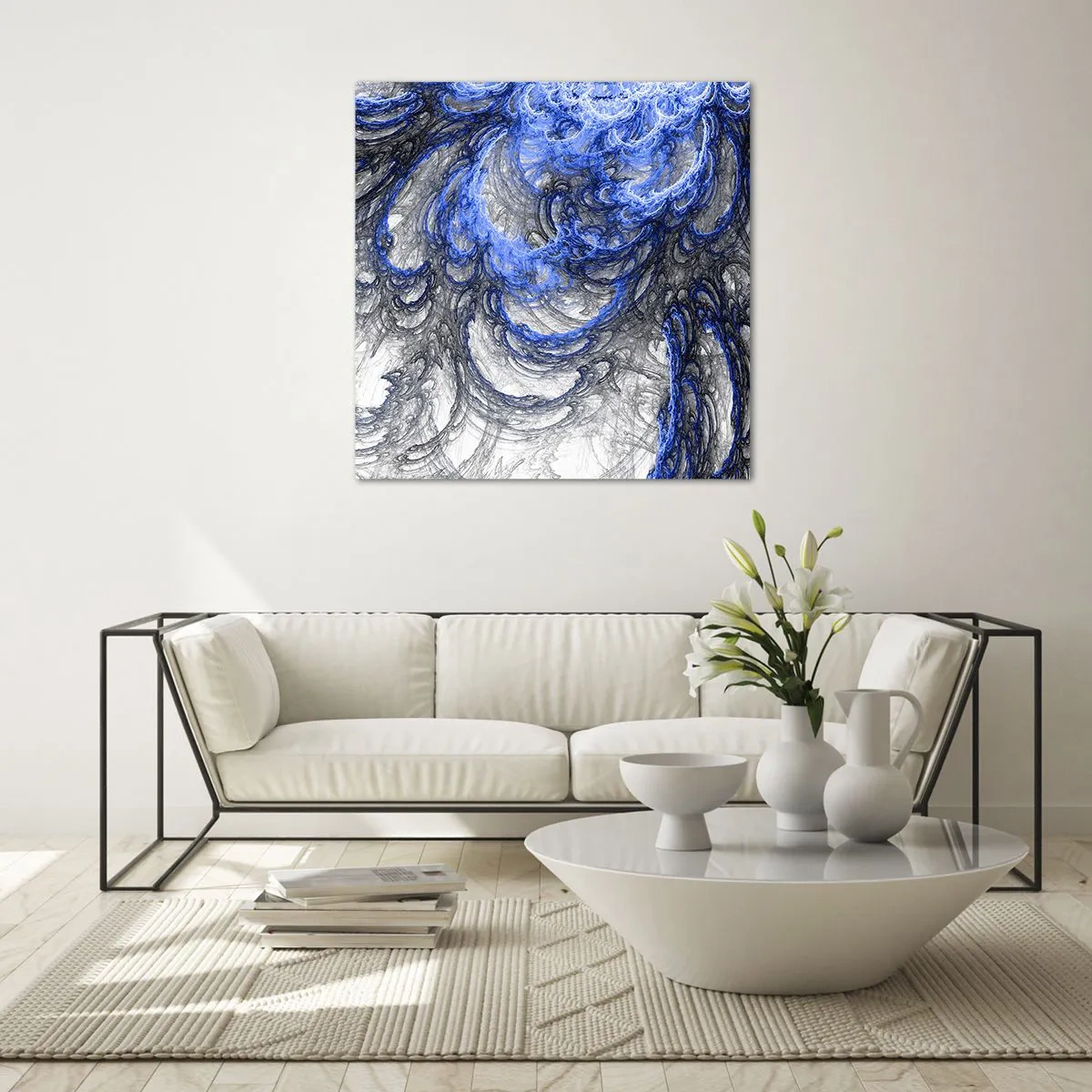 Obraz na skle - Zrod vlny - 60x60 cm