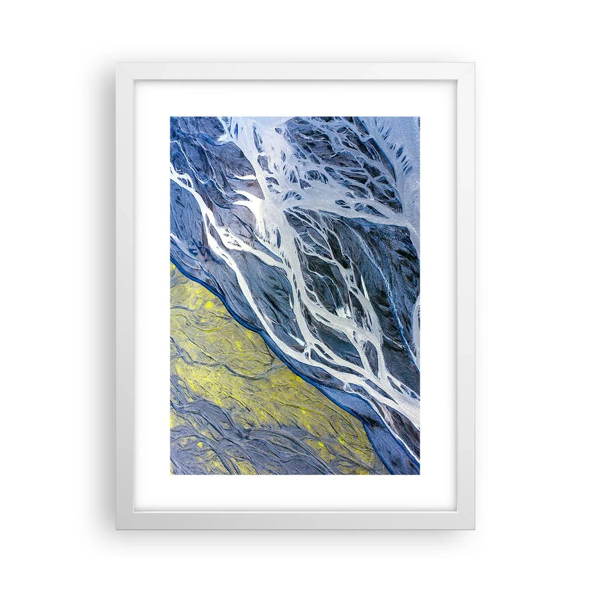 Plagát v bielom ráme - Jaskynné maľby prírody - 30x40 cm