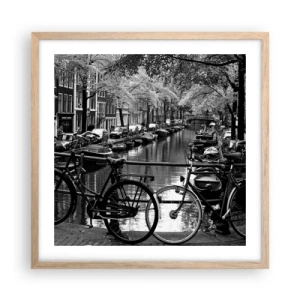 Plagát v ráme zo svetlého duba - Veľmi holandský výhľad - 50x50 cm