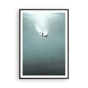 Plagát v čiernom ráme - V objatí oceánu - 70x100 cm