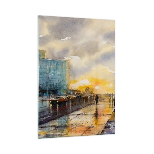 Obraz na skle - Život na pobreží - 50x70 cm