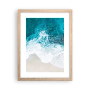 Plagát v ráme zo svetlého duba - Prirodzené pohladenie - 30x40 cm