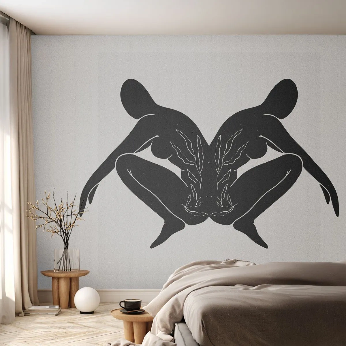 Fototapeta Standard Eco - Spoločná duša - Ľudia, Minimalistický, Dvojičky - 150x105 cm