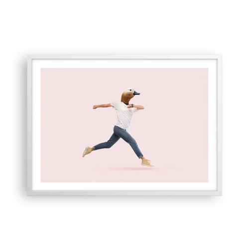 Plagát v bielom ráme - Štipka absurdity - 70x50 cm