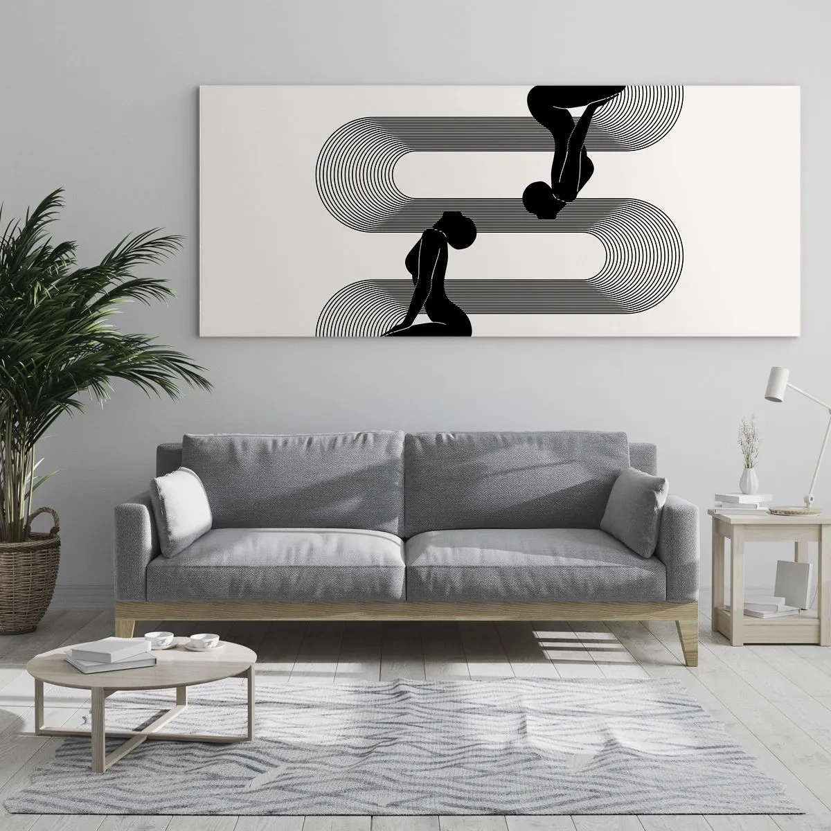 Obraz na skle - Zmyselná symetria - 100x40 cm
