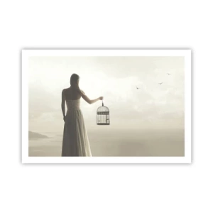 Plagát - Buď slobodná - 91x61 cm