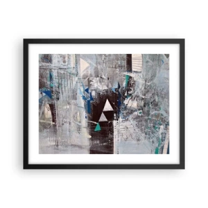 Plagát v čiernom ráme - Prednostné poradie trojuholníkov - 50x40 cm