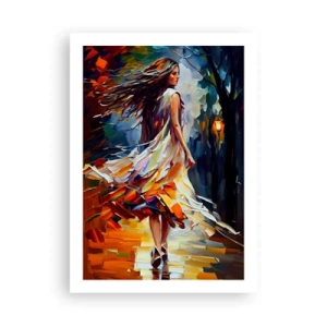 Plagát - Jesenné dievča - 50x70 cm
