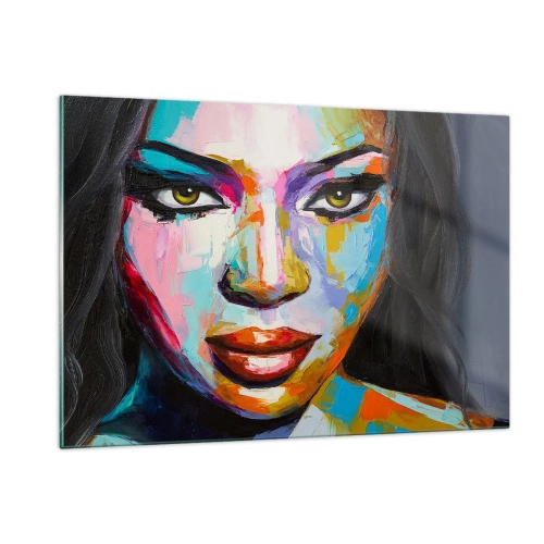 Obraz na skle - Nejde odtrhnúť oči - 120x80 cm