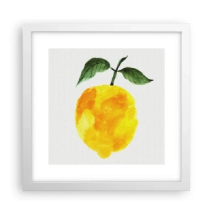 Plagát v bielom ráme - Ako spoznať chuť slnka - 30x30 cm
