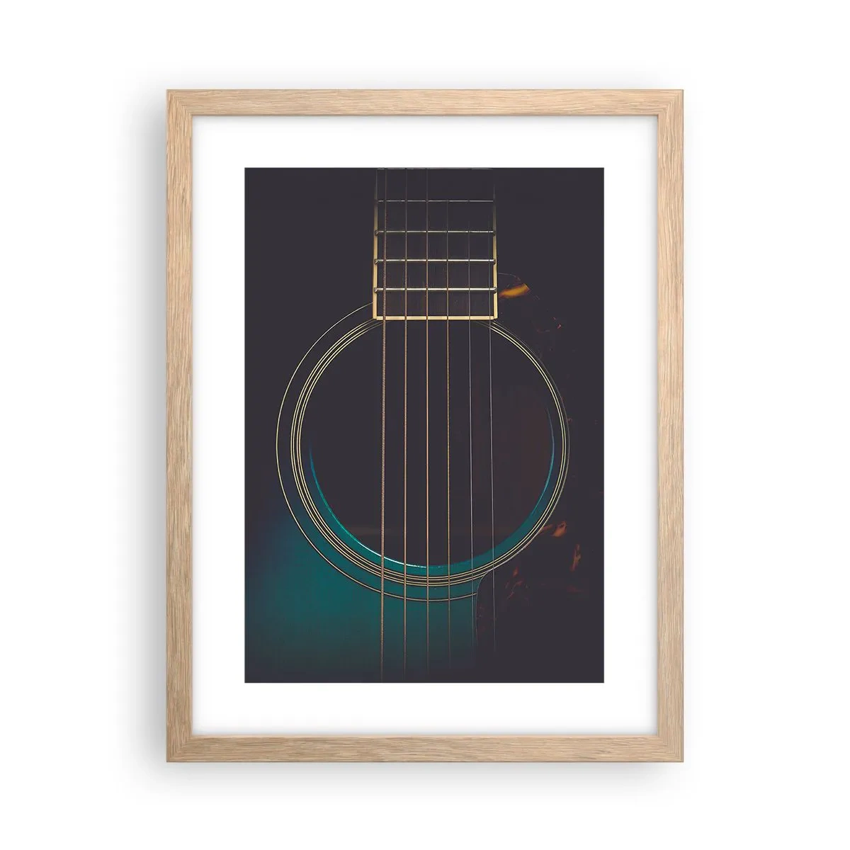 Plagát v ráme zo svetlého duba - Okamih, než to zaznie - 30x40 cm