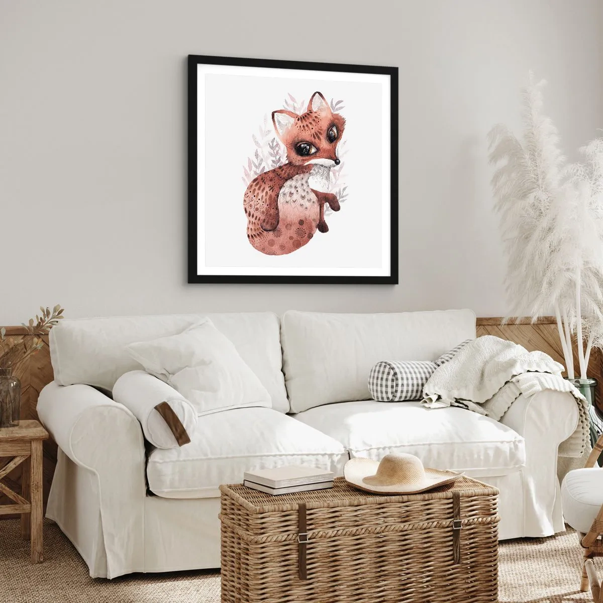 Plagát v čiernom ráme - Proste sa zamilovať - 40x40 cm