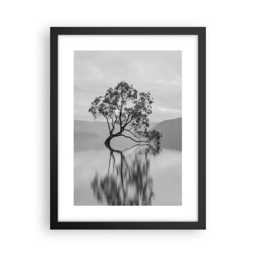 Plagát v čiernom ráme - Existuje taká krajina - 30x40 cm