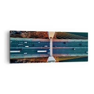 Obraz na plátne - Za vodami, za lesmi - 140x50 cm