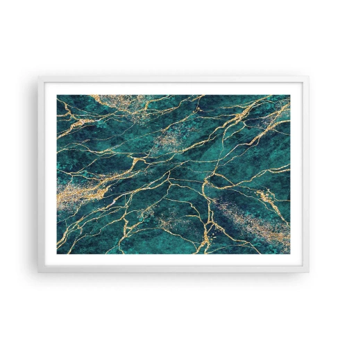 Plagát v bielom ráme - Zlatá žila - 70x50 cm