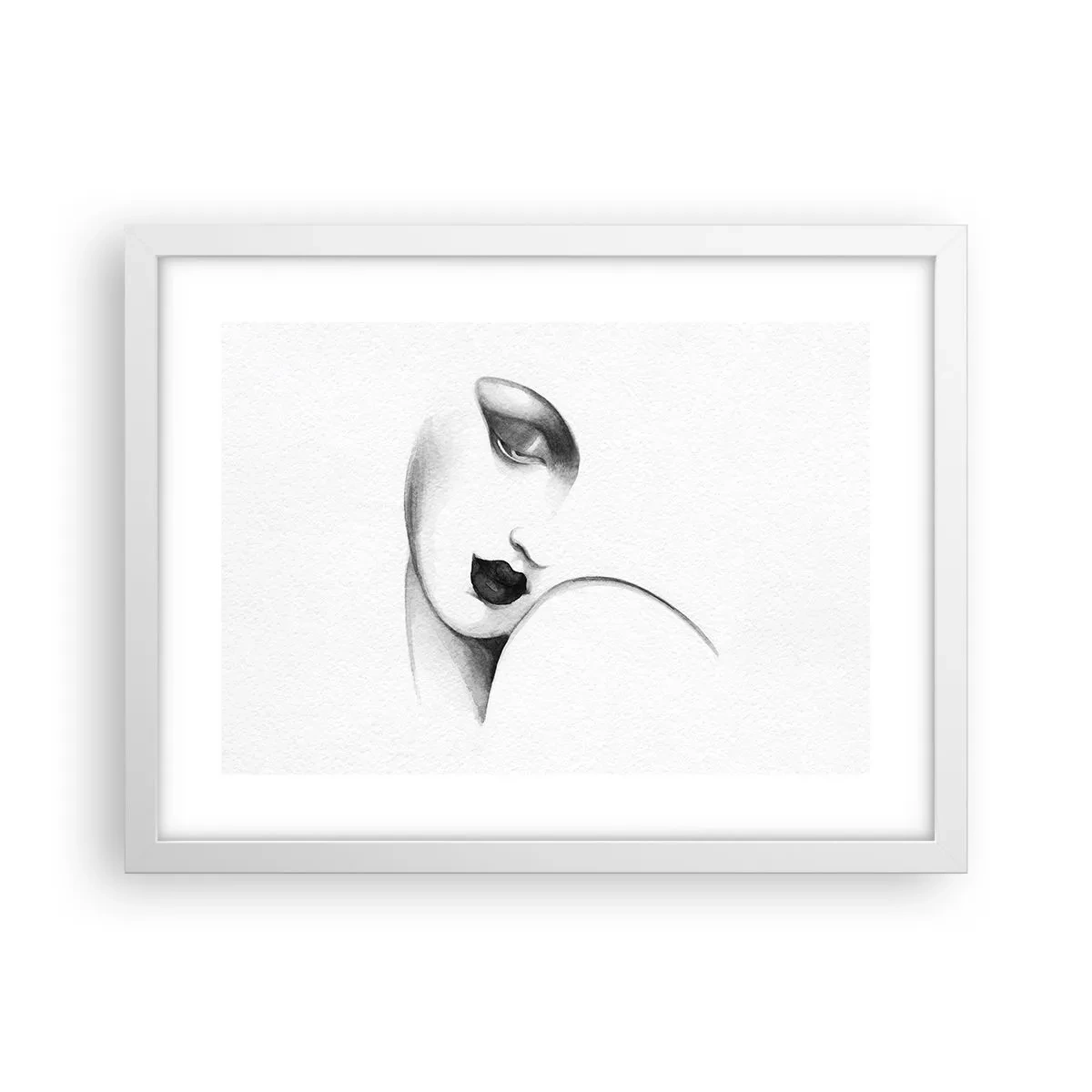 Plagát v bielom ráme - V štýle Lempickej - 40x30 cm