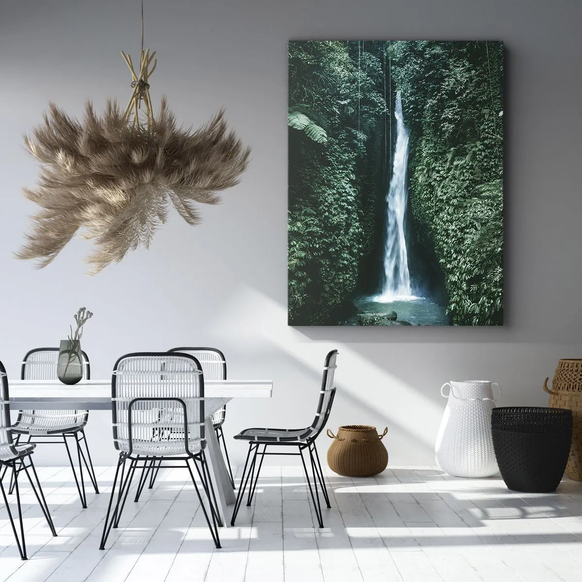 Obraz na plátne - Tropický prameň - 45x80 cm